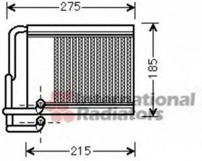 VAN WEZEL 82006213 -  Теплообменник, отопление салона
